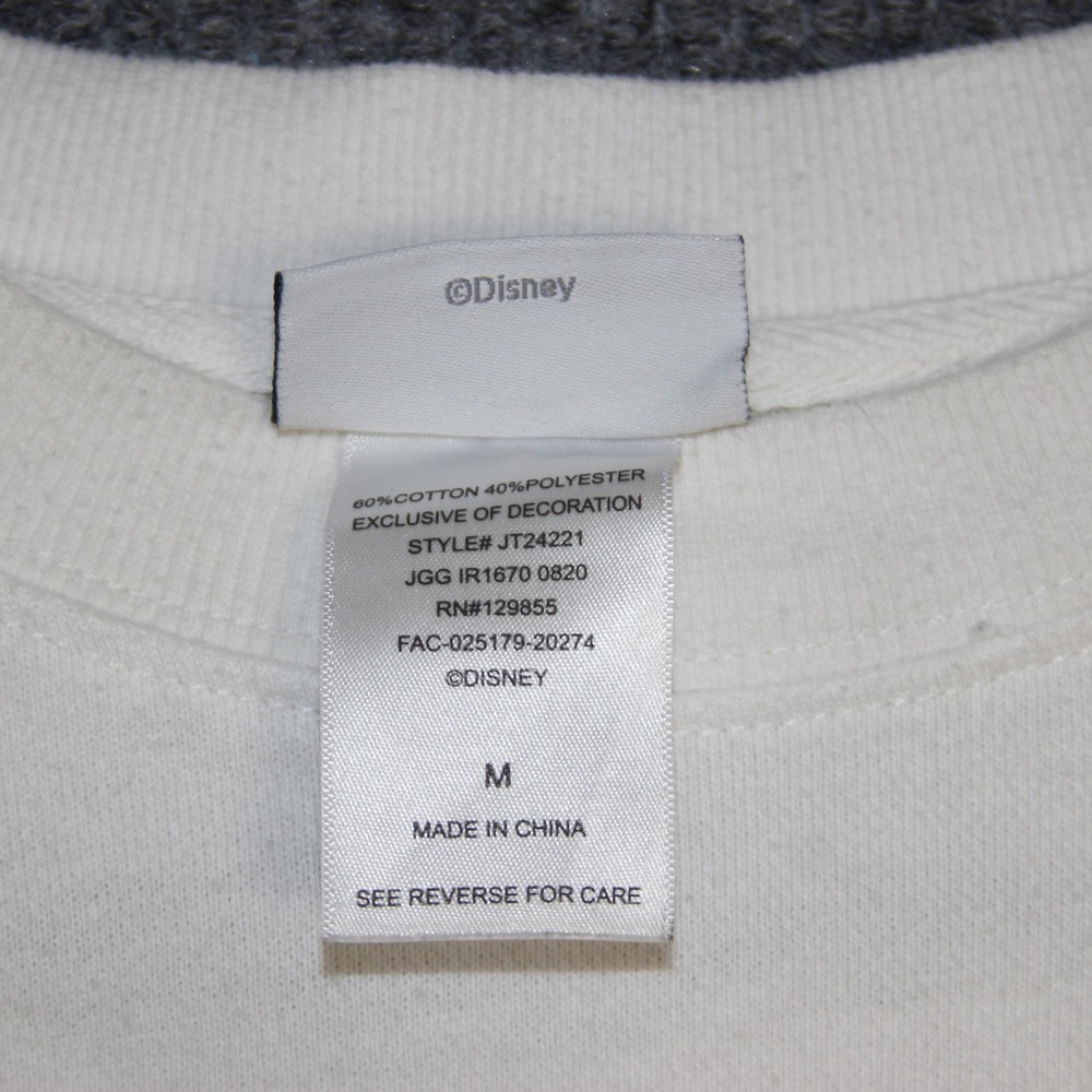 Disney White Sweatshirt Castles Graphic Crewneck Pullover Long Sleeve Womens M - Picture 4 of 7